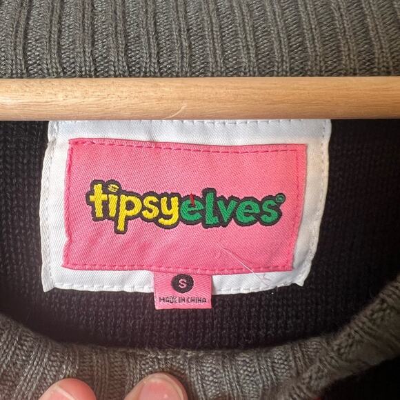 Tipsy Elves Ugly Christmas Sweater Christmas Cats Unisex S - Picture 4 of 5